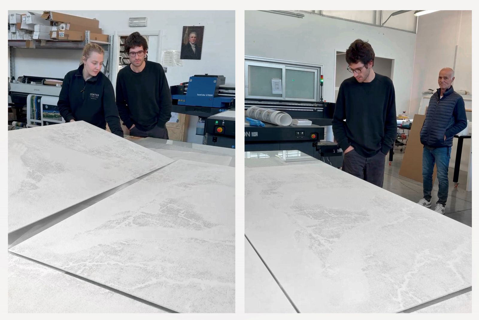 Un esempio di stampa fotografica con effetto rilievo utilizzata per produrre le opere dell'artista romano Matteo Piacenti