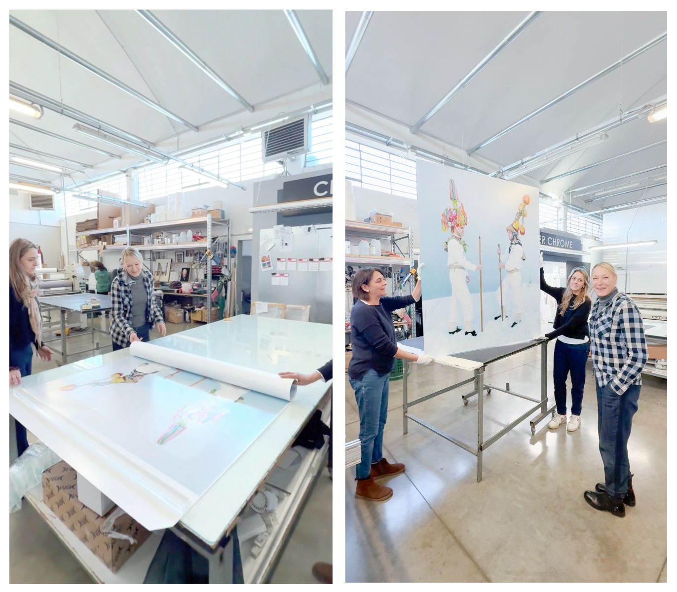 Stampa fotografica lambda da scansione a tamburo di lastre negative 4x5